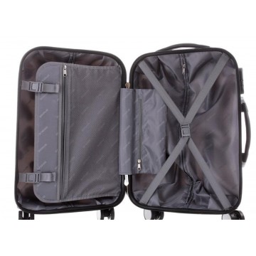 Valise cabine enfant/fille ROSE LOVE PARIS ABS 50X33X20CM