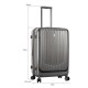 Valise  Cabine- 100% Polycarbonate 67X45X27 Gris