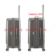 Valise  Cabine- 100% Polycarbonate 67X45X27 Gris
