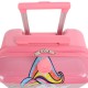 Valise cabine enfant/fille ROSE LOVE PARIS ABS 50X33X20CM
