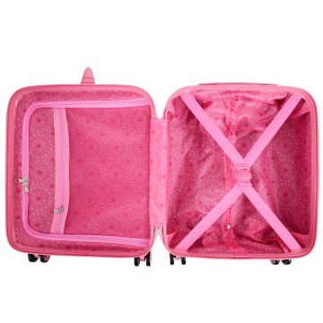 Valise enfant/fille ROSE LOVE PARIS 2031 ABS 50CM