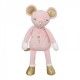 Peluche souris maman bebe, multicolore