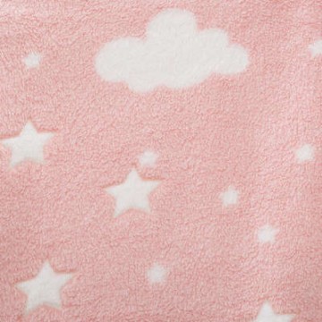 Plaid phospho rose 125x150, rose clair