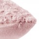 Coussin four bouclee rose 45x45, rose clair