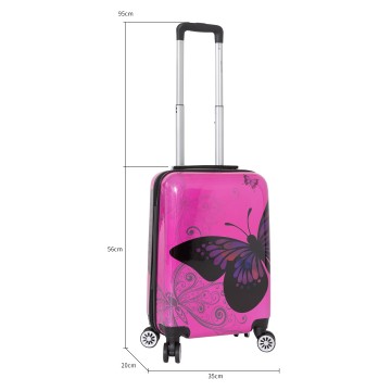 Madisson Valise cabine rigide Dubai 54 cm ROSE