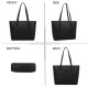Sac à main femme   + Cadeau surprise, Sac Cabas Femmes PU Cuir ECO Grand Sac a Main Travail Cours Lycee Bandouliere