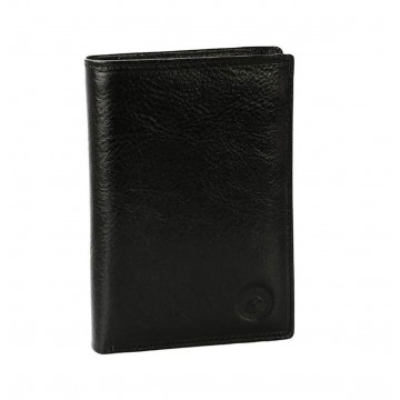 GRAND CLASSIQUE - Portefeuille en cuir noir N1282 - Portefeuille homme