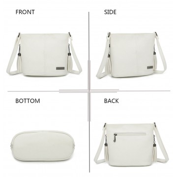 Sac à bandoulière femme Cuir gris N1461 / Sac en cuir véritable LIVRAISON RAPIDE