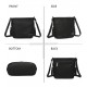 Gallantry Sac Bandoulière Femme, Porté Epaule, + Cadeau surprise  20 cm NOIR
