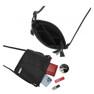 Gallantry Sac Bandoulière Femme, Porté Epaule, + Cadeau surprise  20 cm NOIR