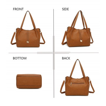 Sac à main femme   + Cadeau surprise, Sac Cabas Femmes PU Cuir ECO Grand Sac a Main Travail Cours Lycee Bandouliere