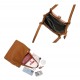 Sac à main femme   + Cadeau surprise, Sac Cabas Femmes PU Cuir ECO Grand Sac a Main Travail Cours Lycee Bandouliere