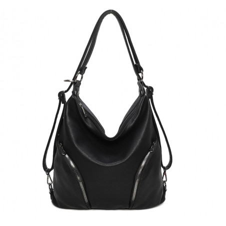 Gallantry by OLIVIA - Sac à Main Femme + Cadeau Surprise, Sac Cabas Femmes PU Cuir ECO NOIR