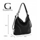Sac à main femme   + Cadeau surprise, Sac Cabas Femmes PU Cuir ECO Grand Sac a Main Travail Cours Lycee Bandouliere