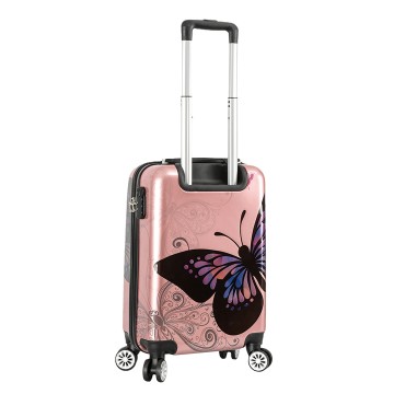 Valise enfant/fille ROSE LOVE PARIS 2031 ABS 50CM 