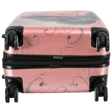 Valise enfant/fille ROSE LOVE PARIS 2031 ABS 50CM 