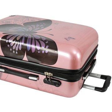 Valise enfant/fille ROSE LOVE PARIS 2031 ABS 50CM 