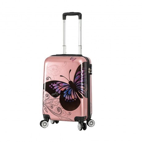 Valise enfant/fille ROSE LOVE PARIS 2031 ABS 50CM