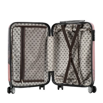 Valise cabine enfant/fille ROSE LOVE PARIS ABS 50X33X20CM