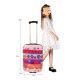 Valise enfant/fille ROSE LOVE PARIS 2031 ABS 50CM