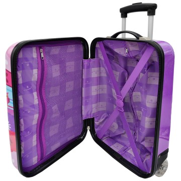 Valise enfant/fille ROSE LOVE PARIS 2031 ABS 50CM