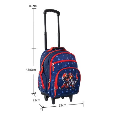 Sac à dos Cartable à roulettes Pois 41 cm Sac scolaire Adapté du CE2 jusqu'au Collège