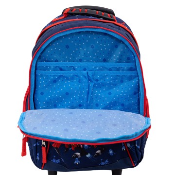 Sac à dos Cartable à roulettes Pois 41 cm Sac scolaire Adapté du CE2 jusqu'au Collège