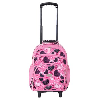 Sac à dos Cartable à roulettes Pois 41 cm Sac scolaire Adapté du CE2 jusqu'au Collège