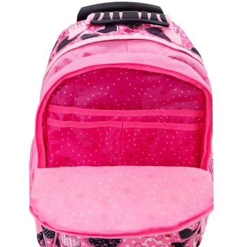 Sac à dos Cartable à roulettes Pois 41 cm Sac scolaire Adapté du CE2 jusqu'au Collège