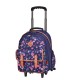 Sac à dos Cartable à roulettes Pois 42 cm Sac scolaire Adapté du CE2 jusqu'au Collège