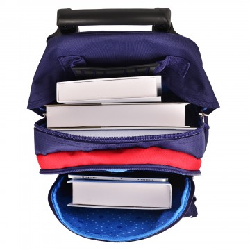 Sac à dos Cartable à roulettes Pois 42 cm Sac scolaire Adapté du CE2 jusqu'au Collège