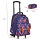 Sac à dos Cartable à roulettes Pois 42 cm Sac scolaire Adapté du CE2 jusqu'au Collège