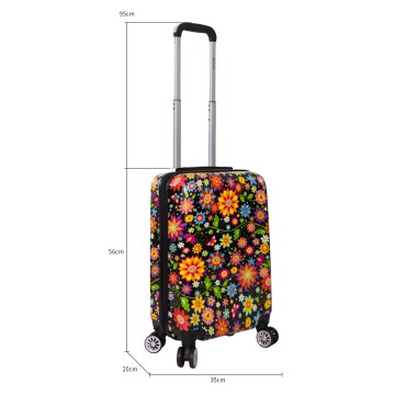 Valise cabine enfant/fille ROSE LOVE PARIS ABS 50X33X20CM