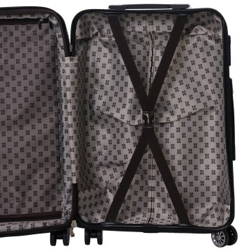 Valise cabine enfant/fille ROSE LOVE PARIS ABS 50X33X20CM