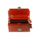 Sacoche/Pochette à main homme cuir TK0118 Cuir italien CAMEL/ORANGE - Cadeau homme