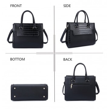Sac à main femme   + Cadeau surprise, Sac Cabas Femmes PU Cuir ECO Grand Sac a Main Travail Cours Lycee Bandouliere