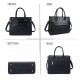 Sac à main femme   + Cadeau surprise, Sac Cabas Femmes PU Cuir ECO Grand Sac a Main Travail Cours Lycee Bandouliere