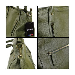 Sac à main cuir grainé So-KAKY - Sac porté main / épaule 40x27x14 cm