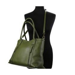 Sac à main cuir grainé So-KAKY - Sac porté main / épaule 40x27x14 cm