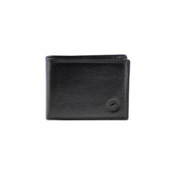 N1945- Portefeuille homme cuir noir - Portefeuille à l'italienne