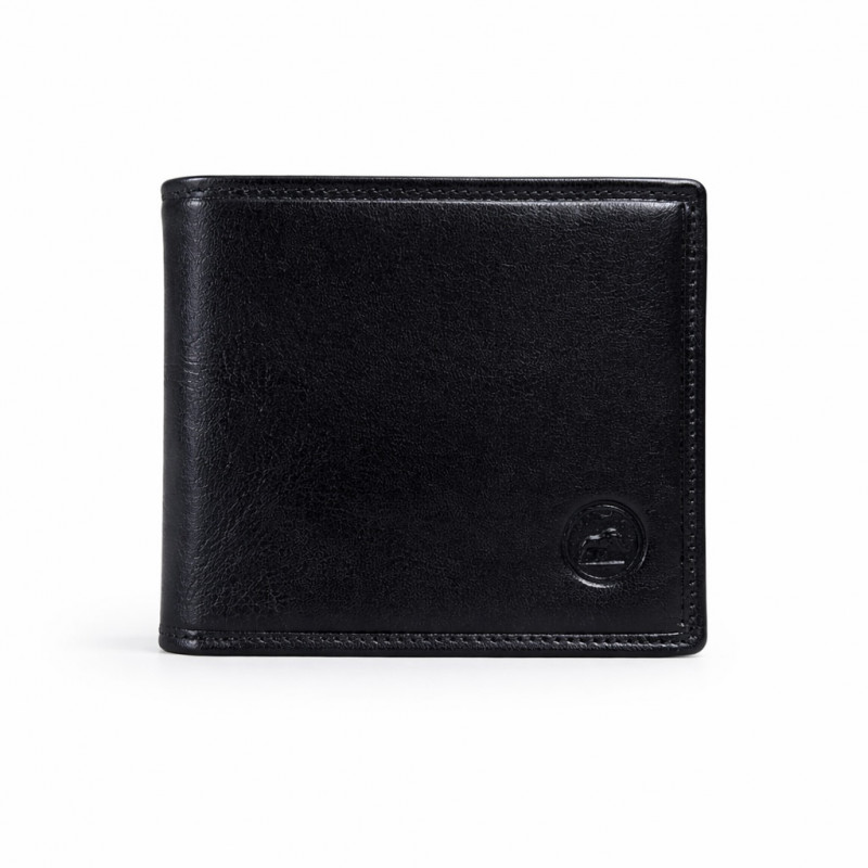 Portefeuille à l'italienne Cuir noir N1181 Porte-monnaie homme