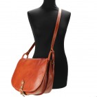 Sac à bandoulière femme cuir WESTERN-C 31x25x15 cm