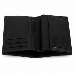 Portefeuille design Portefeuille homme cuir noir N1335 Cadeau homme PACK cadeau parfait pour Noël. une fête. un anniversaire