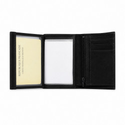 Portefeuille design Portefeuille homme cuir noir N1335 Cadeau homme PACK cadeau parfait pour Noël. une fête. un anniversaire