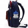 Snowball Sac à Dos pour  Fleurs 42x32x17 cm Polyester 900D Bleu Rose 15L POUR CM1CM2