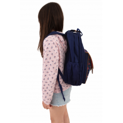 Snowball Sac à Dos pour  Fleurs 42x32x17 cm Polyester 900D Bleu Rose 15L POUR CM1CM2