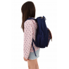 Snowball Sac à Dos pour  Fleurs 42x32x17 cm Polyester 900D Bleu Rose 15L POUR CM1CM2