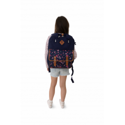 Snowball Sac à Dos pour  Fleurs 42x32x17 cm Polyester 900D Bleu Rose 15L POUR CM1CM2
