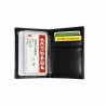 Petite Maroquinerie - Portefeuille/Porte-cartes en cuir N1284 FUSHIA