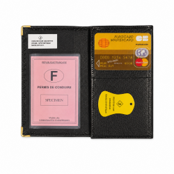 Étui Permis Carte Grise Assurance Cuir 16 cm